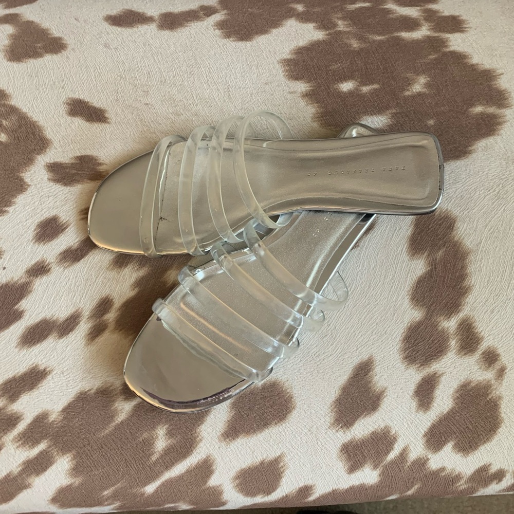 LIKE NEW ZARA CLEAR SANDALS